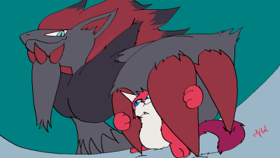 Odd followup to an injoke sketch from a Magma session of a mockup Youtube Thumbnail titled &quot;everything wrong with Zoroark&quot;, this one would've been &quot;I was wrong abour Zoroark&quot;